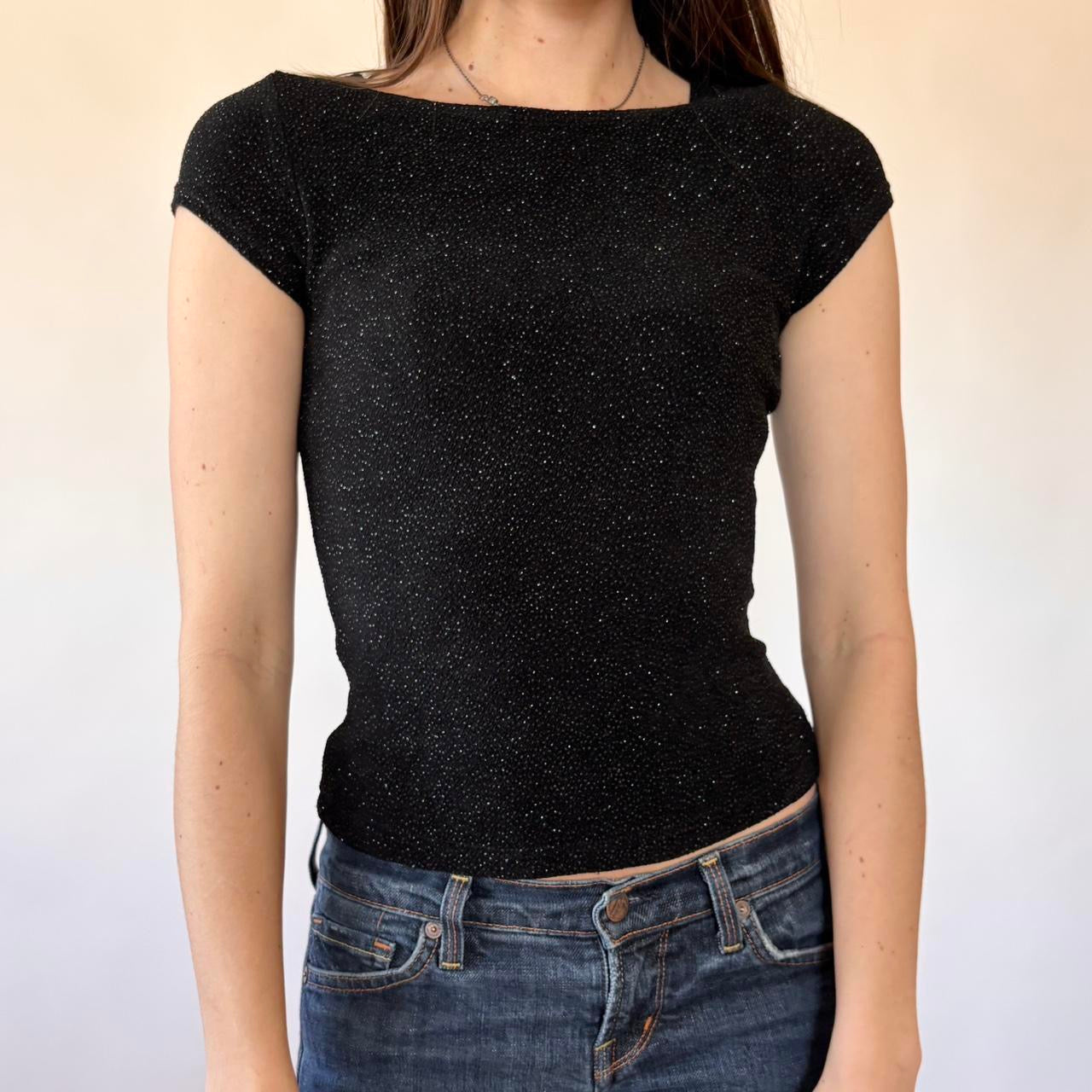 90s Slinky Glitter Tee (XS/S)