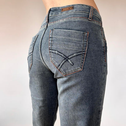 Y2K Low Rise Flare Jeans (S)