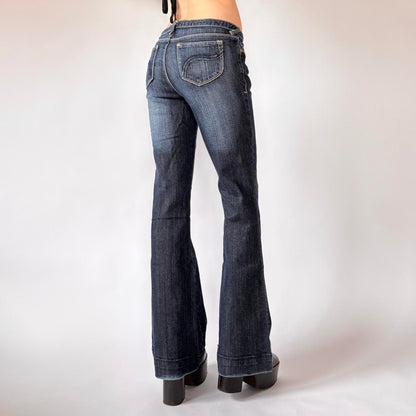 Y2K Low Rise Flare Jeans (XS/S)