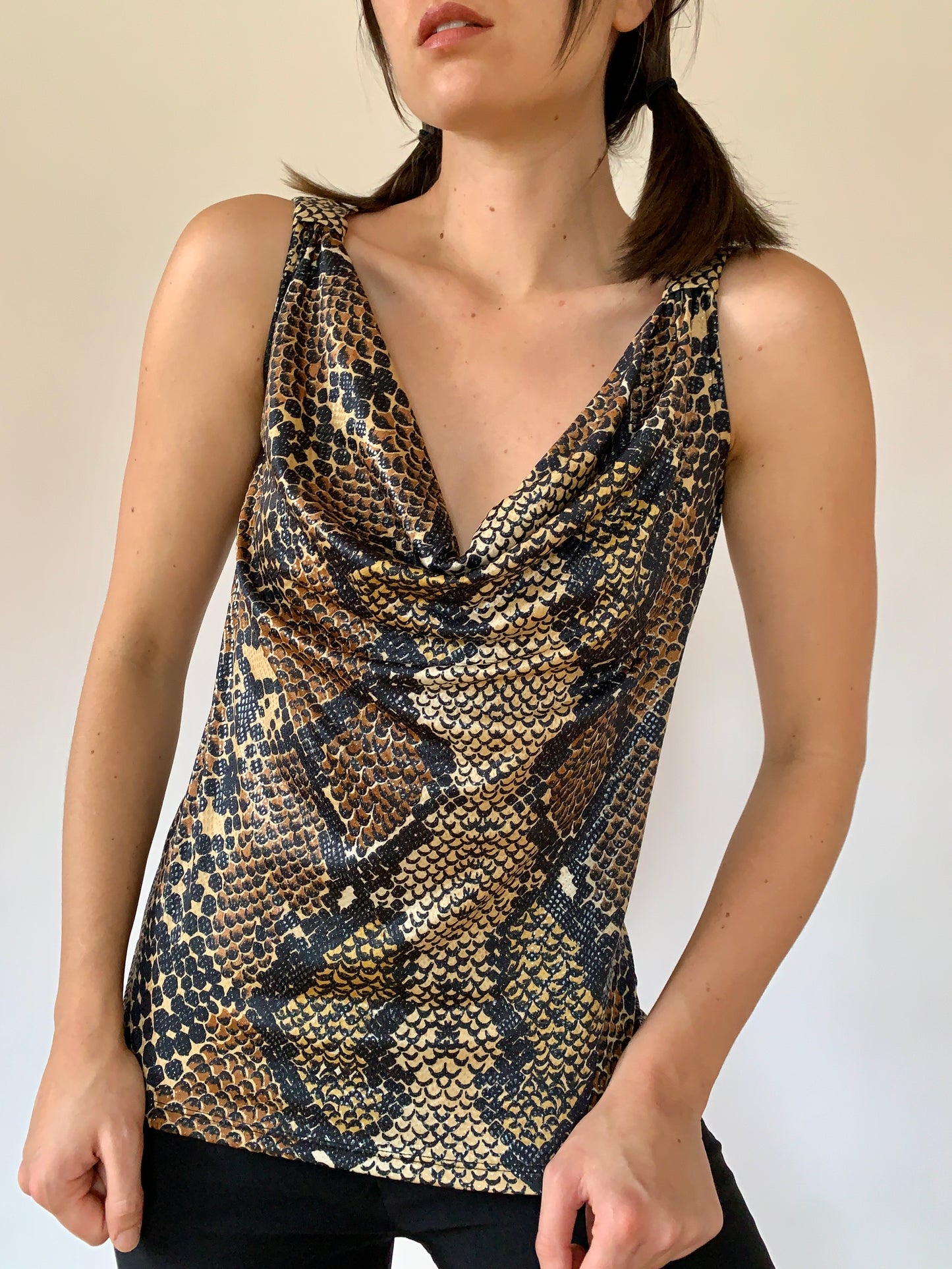 2000s Snakeskin Top