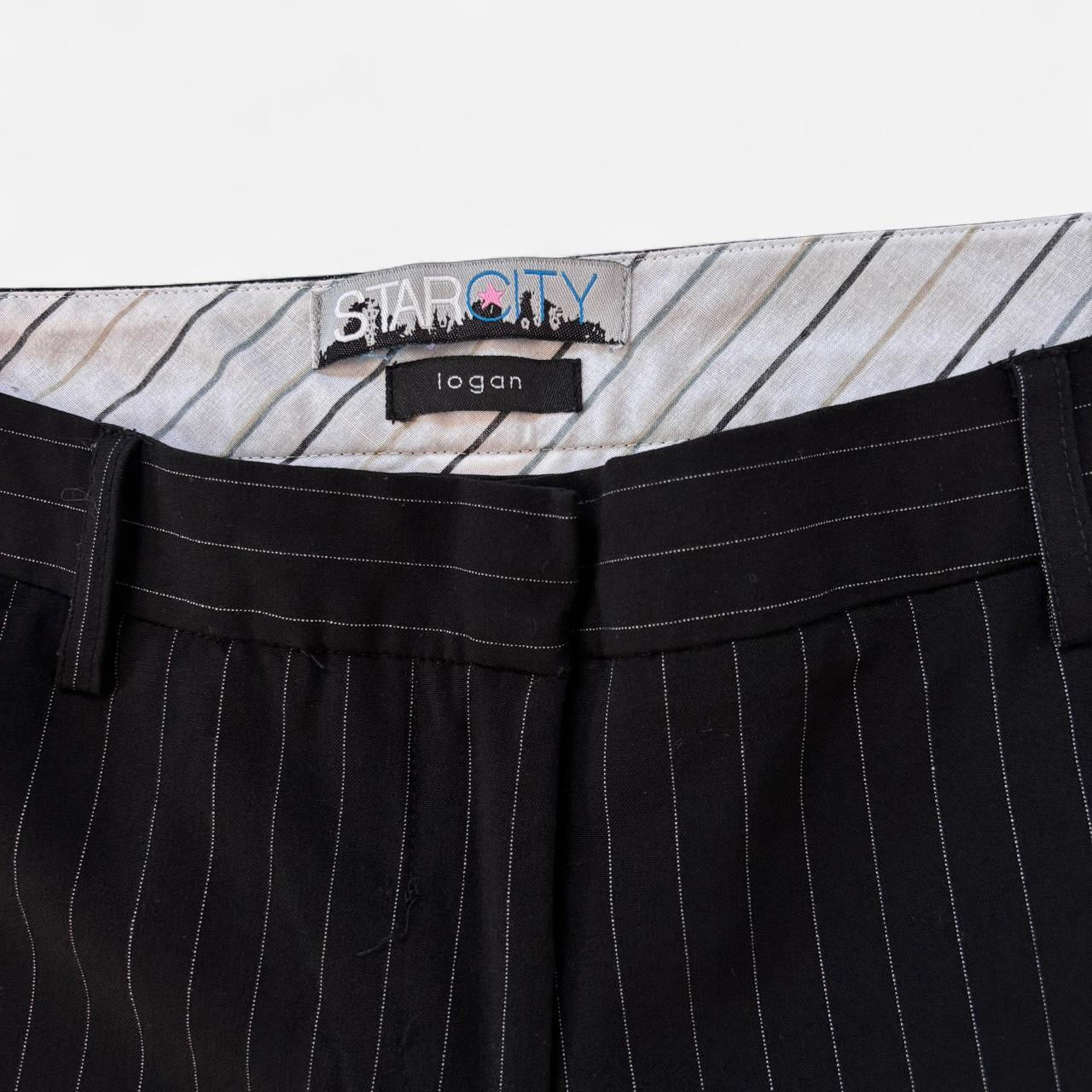 Y2K Pinstripe Flare Pants (M/L)
