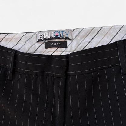 Y2K Pinstripe Flare Pants (M/L)