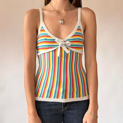 Candy Striped Knit Tank (XS/S)