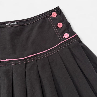 Y2K Pleated Mini Skirt (M)