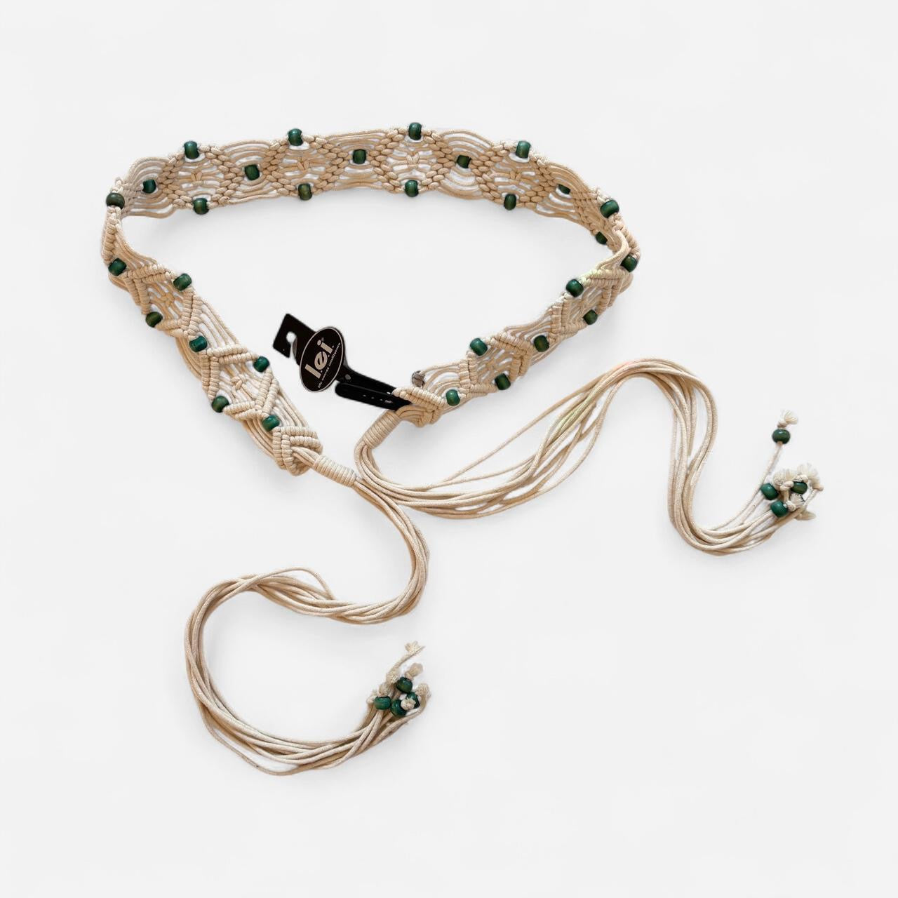 Y2K Deadstock Macrame Belt