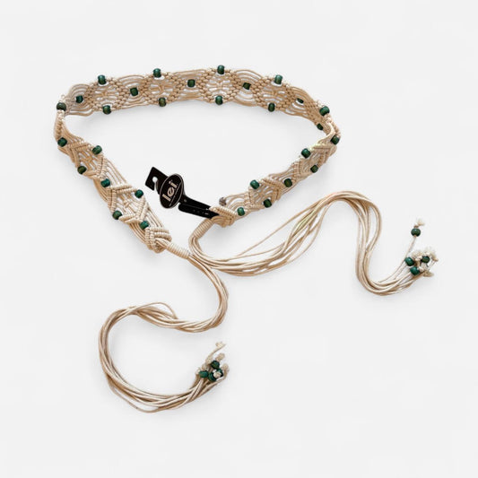 Y2K Deadstock Macrame Belt