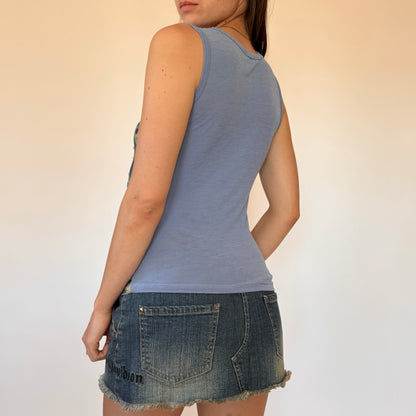 Y2K Mesh Peacock Tank (S)