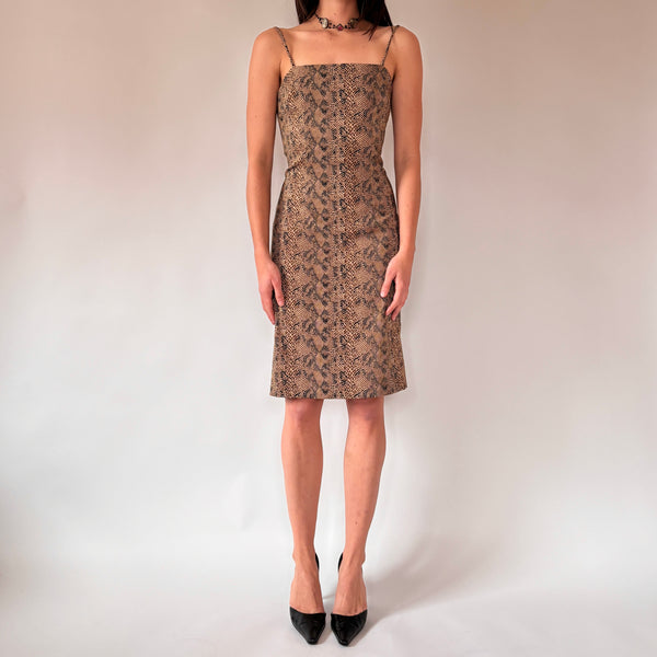 90s Snakeskin Dress (S/M)