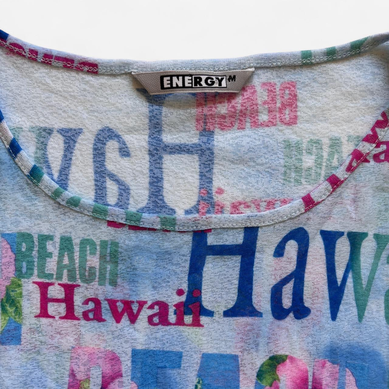 Y2K Hawaii Mesh Tank (M)