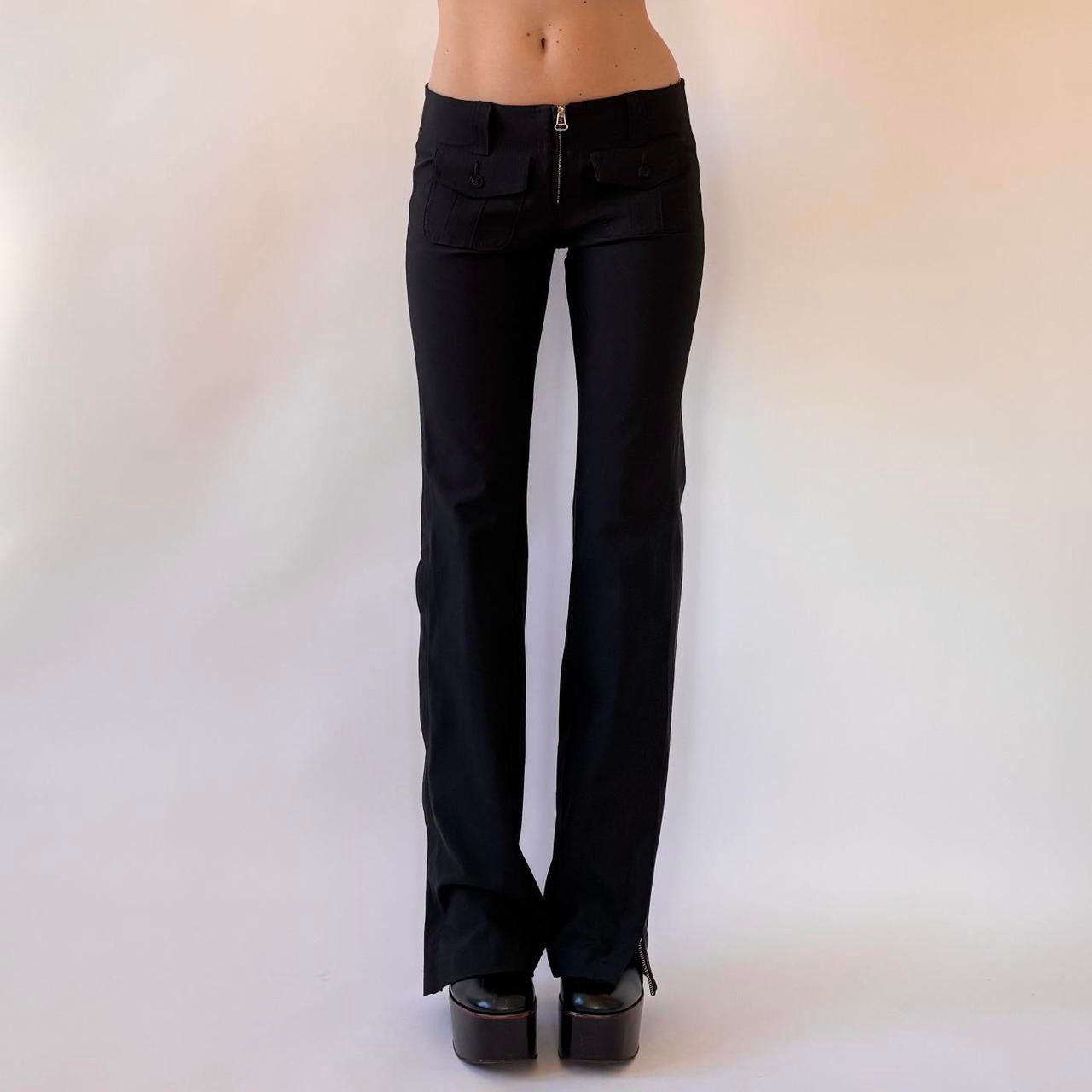 Y2K Arden B. Low Rise Zipper Pants (XS/S)