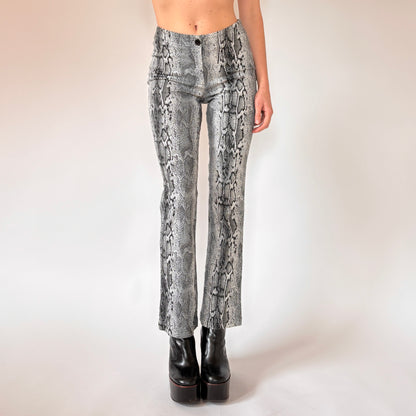 90s Snakeskin Trousers (XS/S)