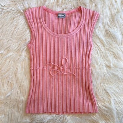 Y2K Babydoll Knit Top (S)