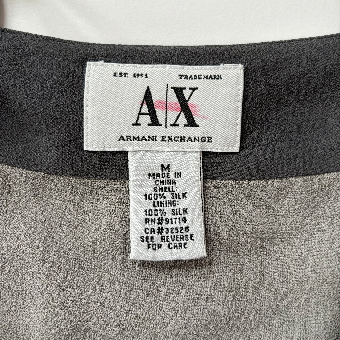 2000s Armani Silk Slate Tank (S/M)