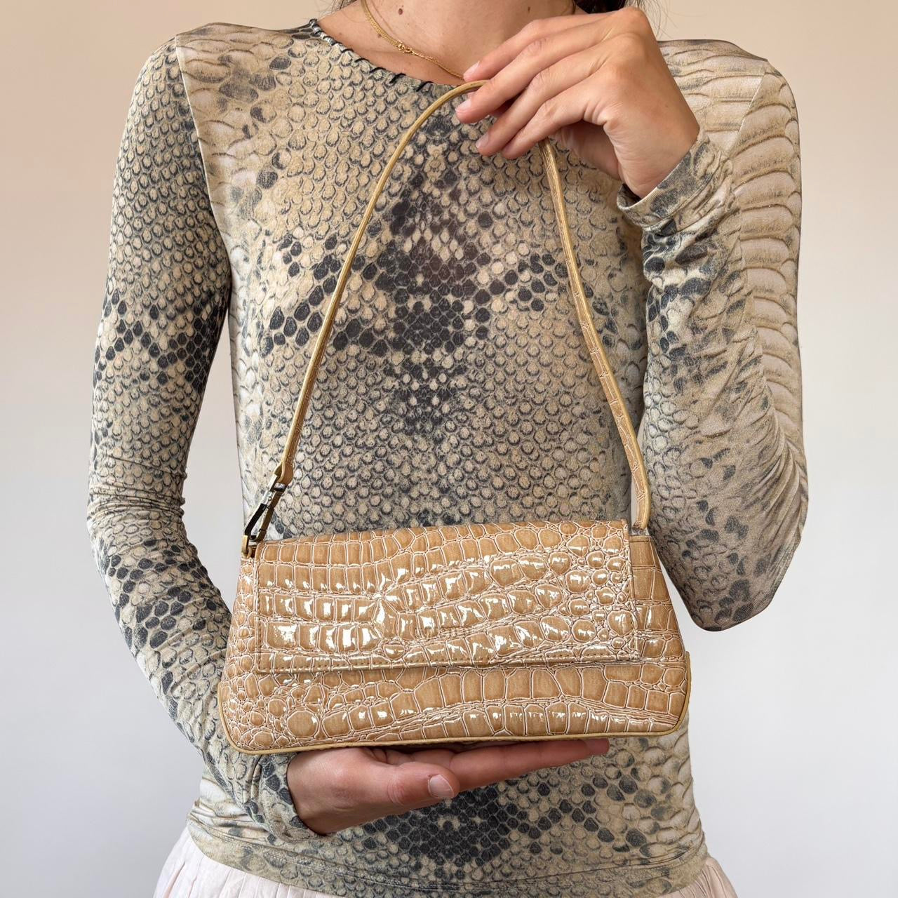 Y2K Reptile Shoulder Bag
