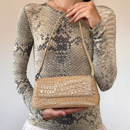Y2K Reptile Shoulder Bag