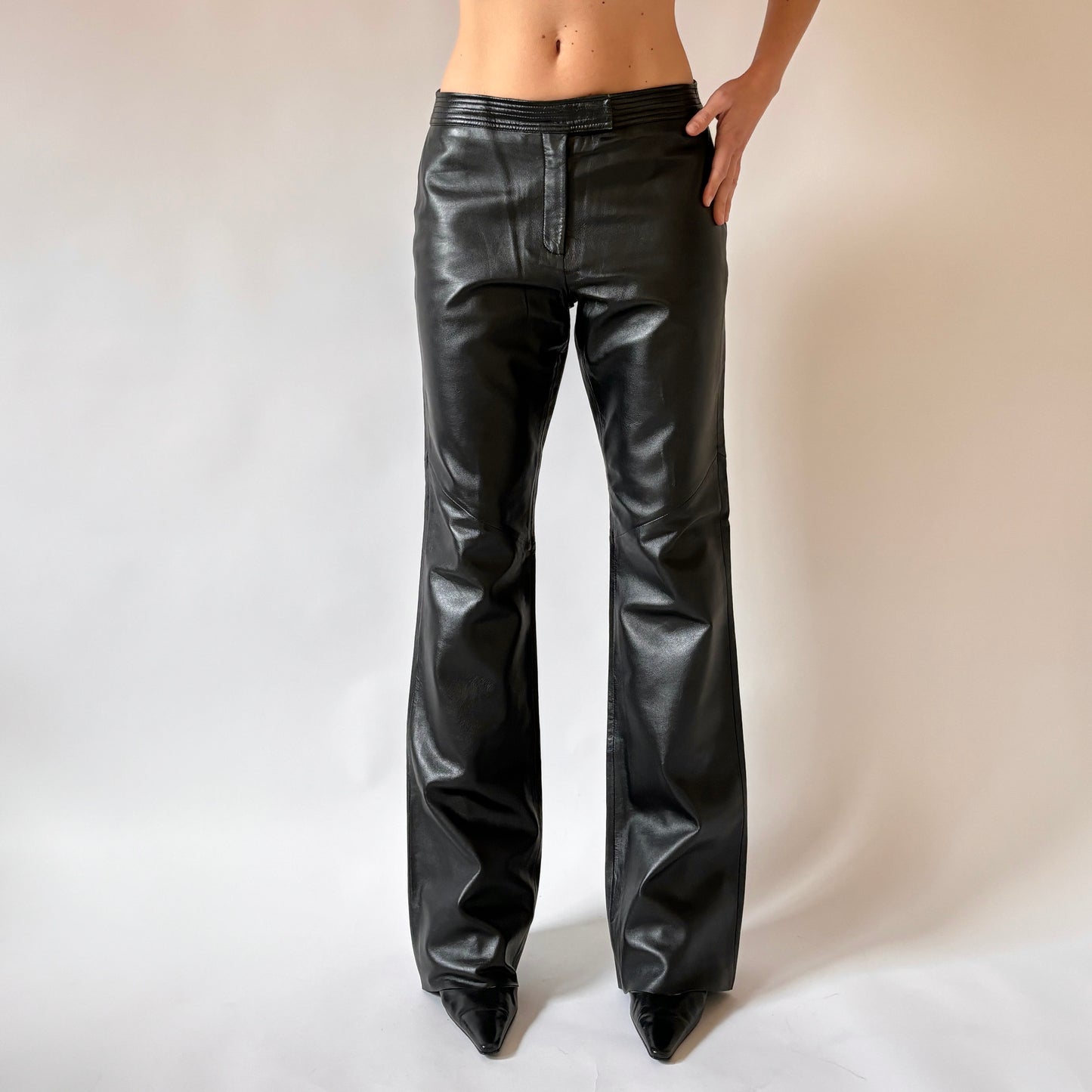 Vintage Genuine Leather Pants (S/M)