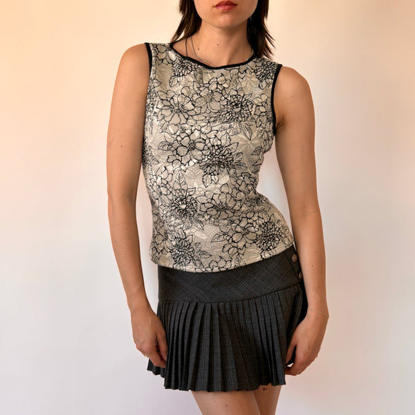 90s Floral Lace Tank (S)