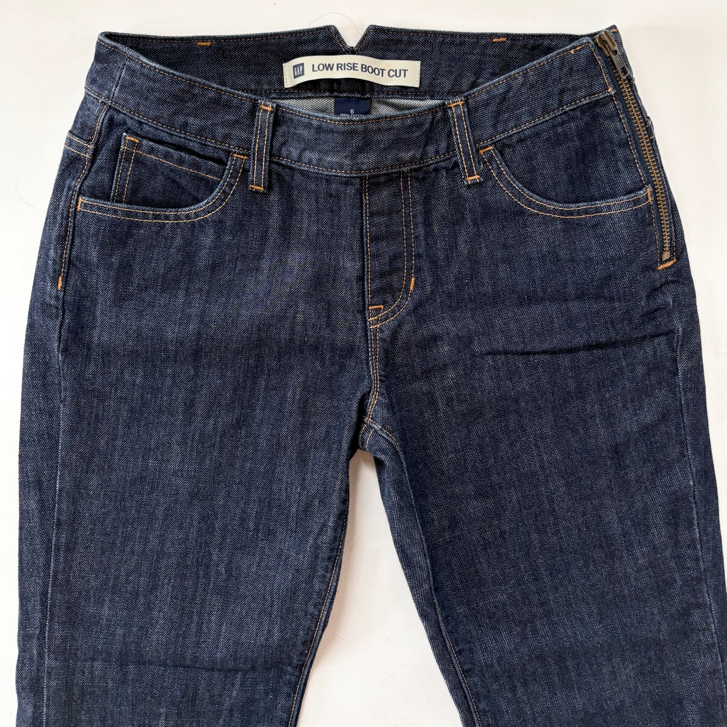 Y2K Side Zip Jeans - Dark Wash (S)