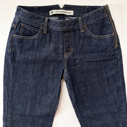Y2K Side Zip Jeans - Dark Wash (S)