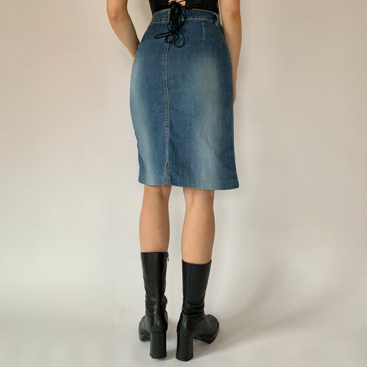 Y2K Denim Midi (S)