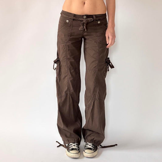 Y2K Low Rise Cargo Pants (XS)