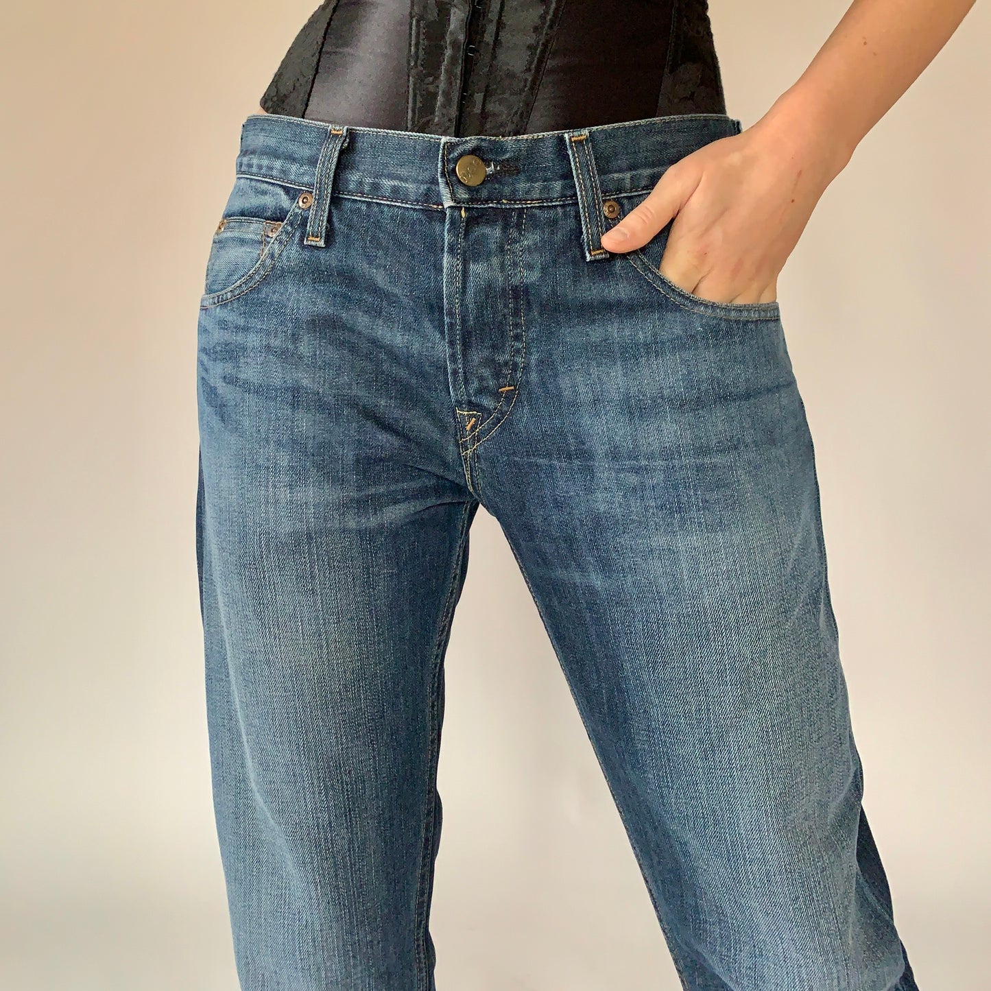 2000s Boyfriend Jeans (M)