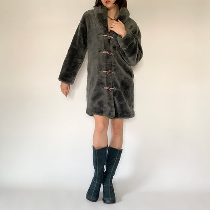 Vintage Faux Fur Coat (S)