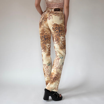 2000s Safari Print Pants (XS/S)