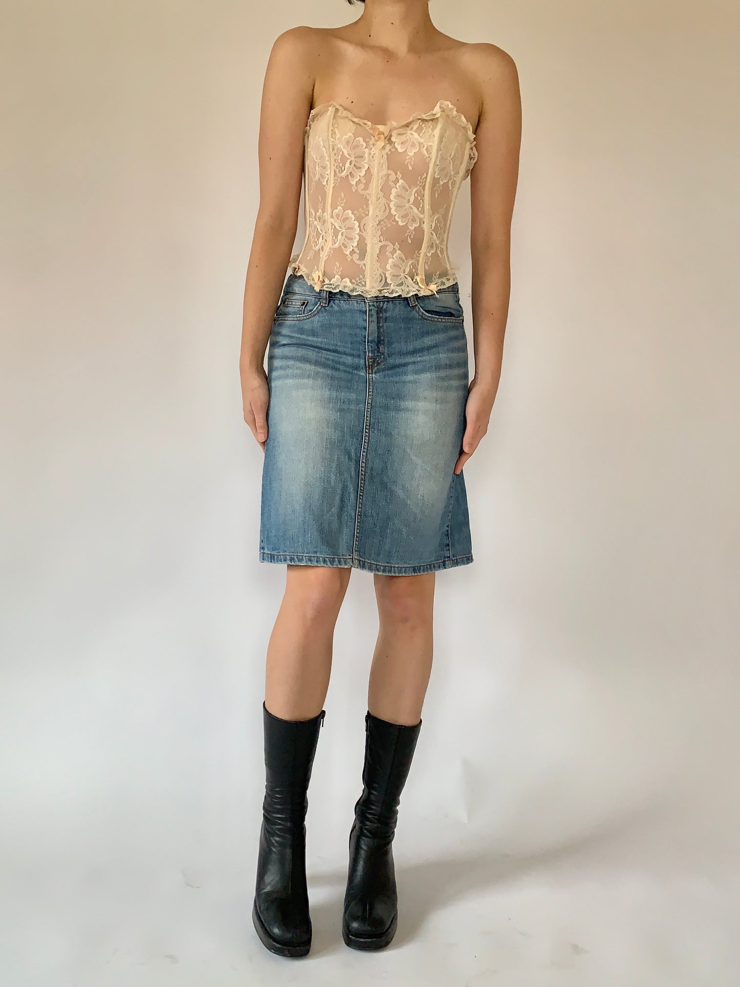 Y2K Denim Midi - Small