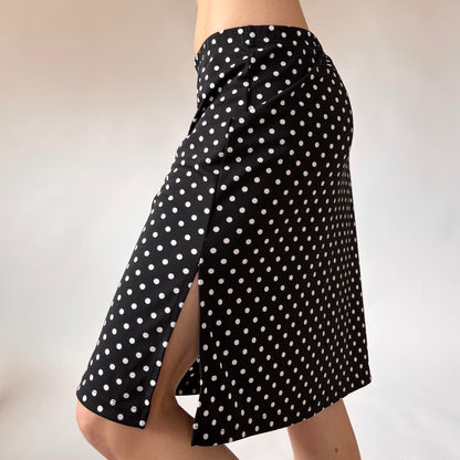 90s Polka Dot Midi Skirt (S/M)
