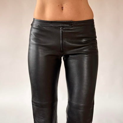 BCBG Low Rise Leather Pants (XS)