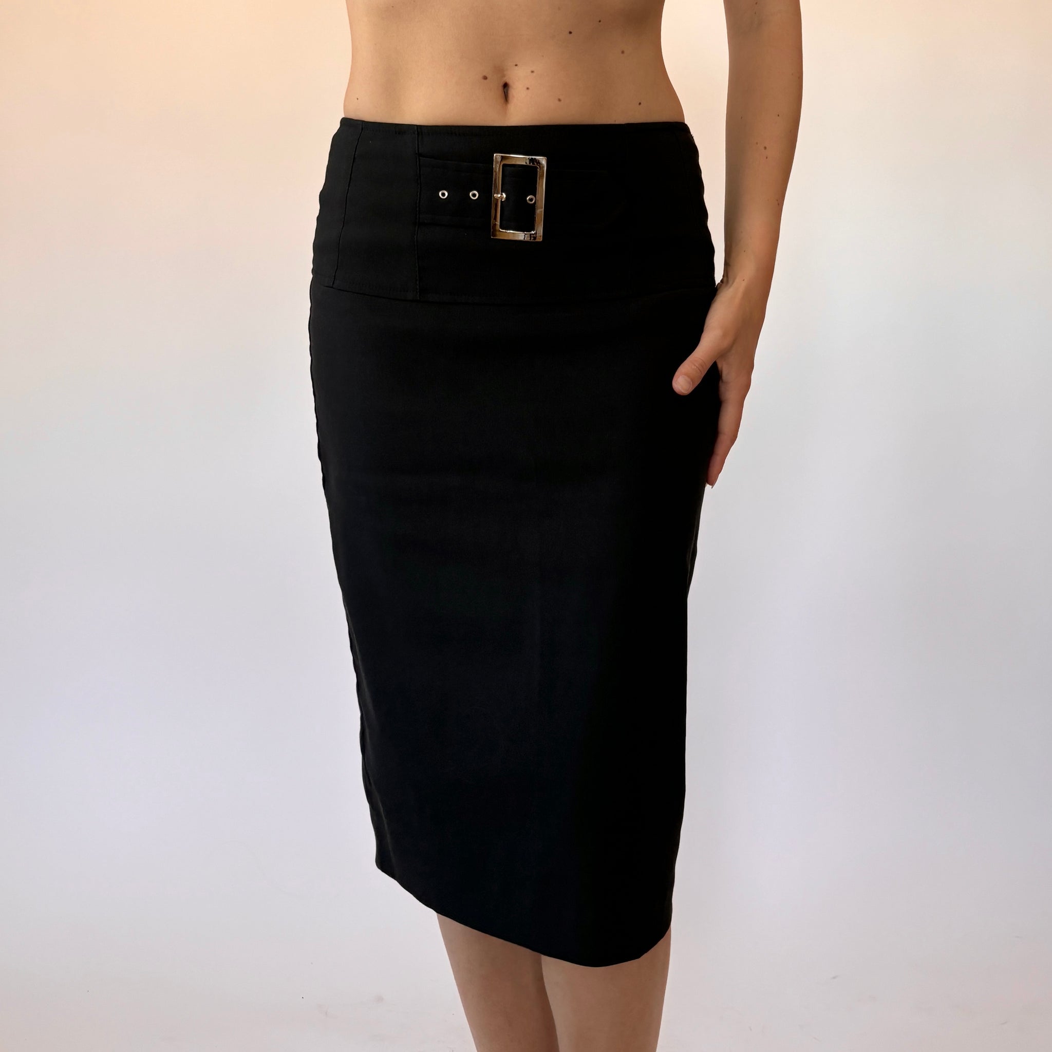 90s Belted Office Siren Skirt (S)