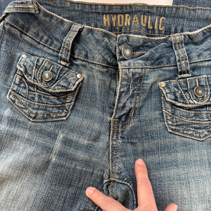 Y2K Low Rise Flare Jeans (XS/S)