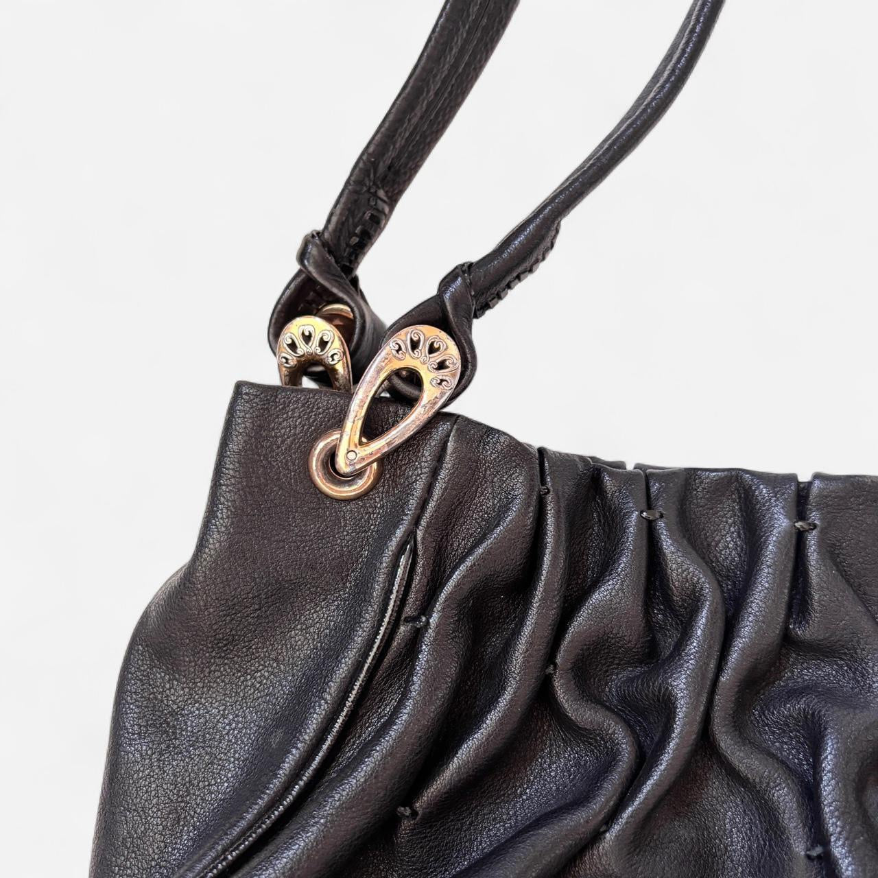 Vintage Scrunchy Leather Bag