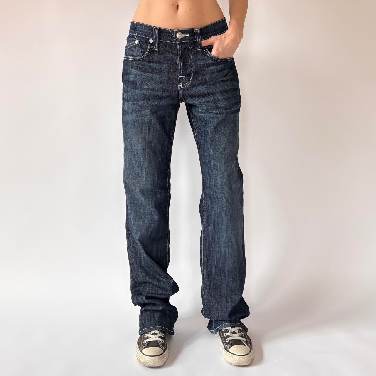 Rock & Republic Dark Wash Boyfriend Jeans (M)