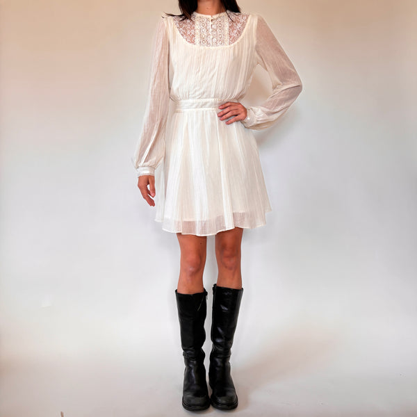 Gunne Sax Babydoll Mini Dress (S)