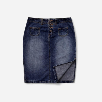 Y2K Denim Midi Skirt (S)