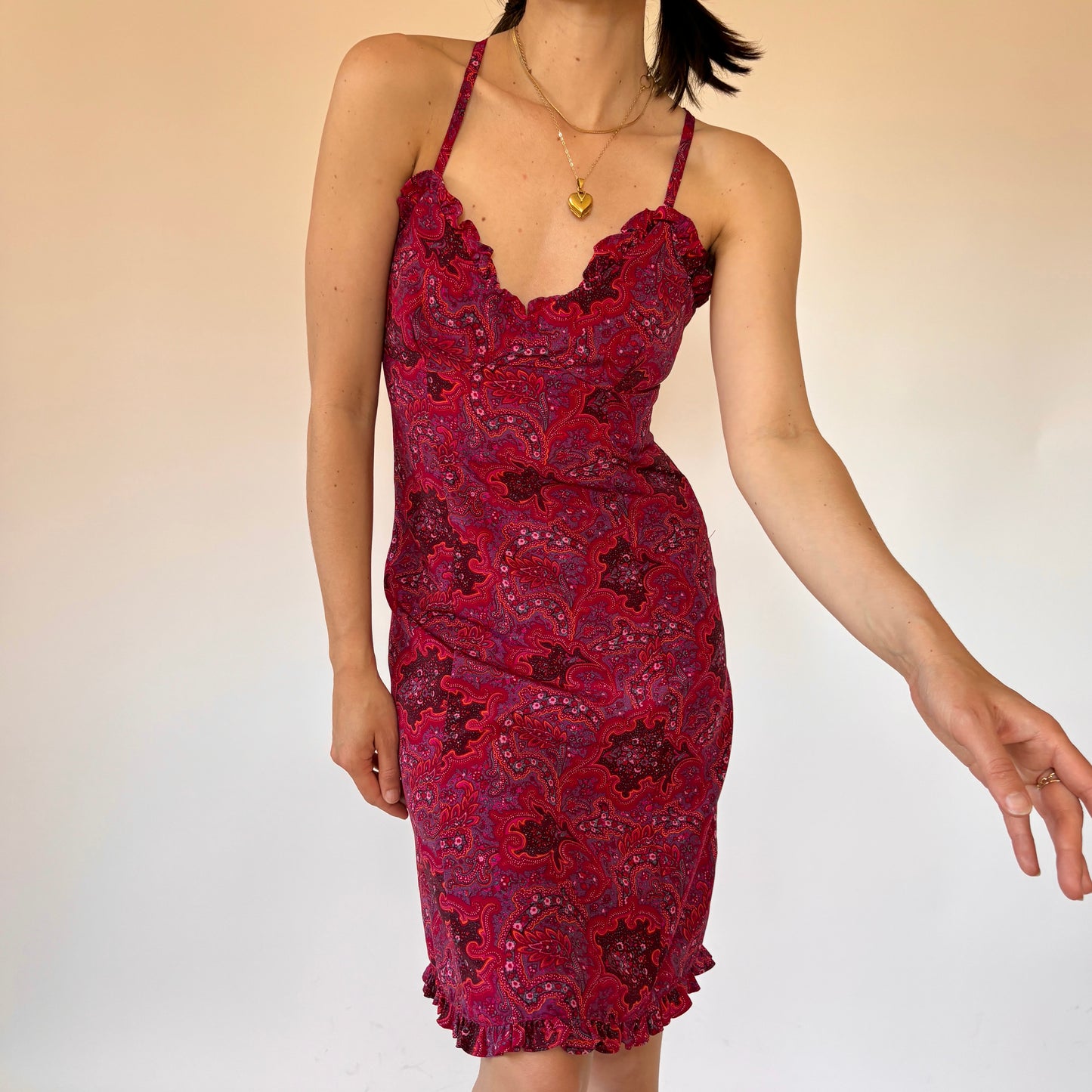 2000s Paisley Midi Dress (S)