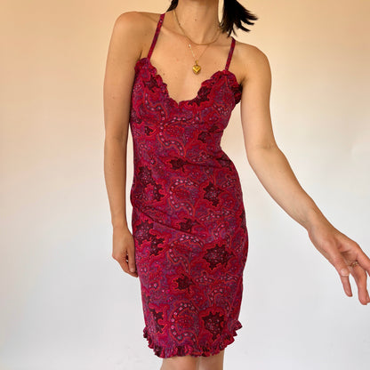 2000s Paisley Midi Dress (S)
