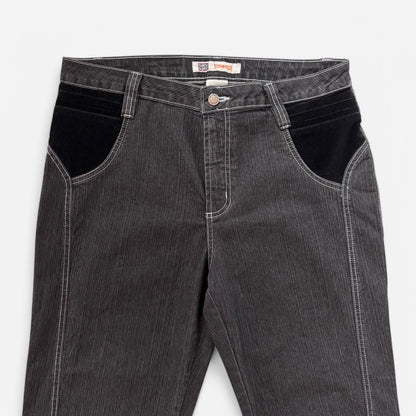 Y2K Embellished Flare Jeans (L)