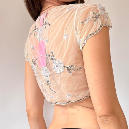 Deadstock Y2K Betsey Johnson Beaded Top (XS/S)