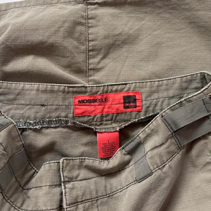 Y2K Cargo Zipper Midi Skirt (S)