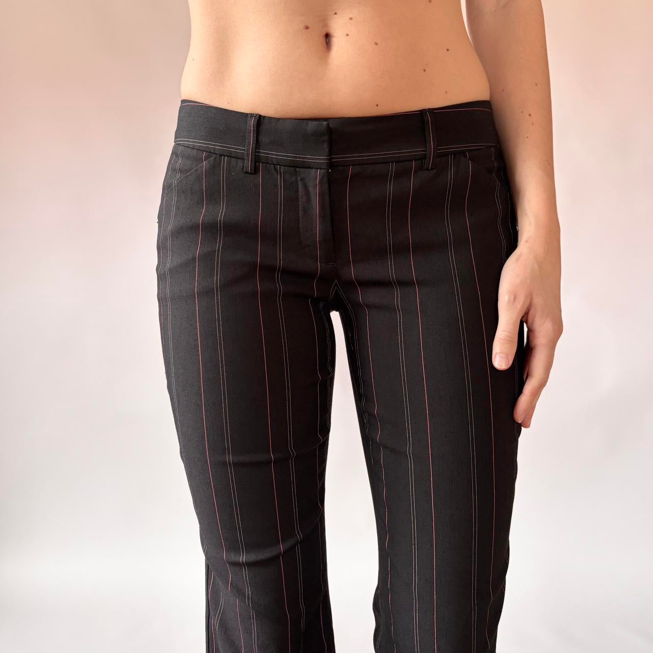 2000s Low Rise Pinstripe Pants (XXS)