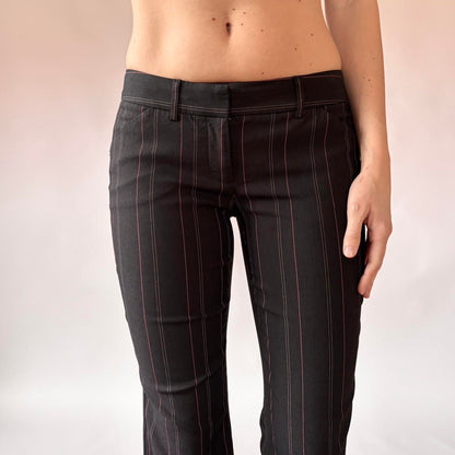 2000s Low Rise Pinstripe Pants (XXS)