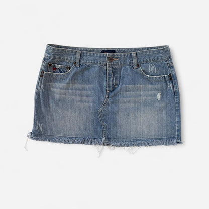 Y2K Denim Mini Skirt (M)