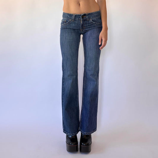 00s Deadstock Low Rise Flare Jeans (XXS)