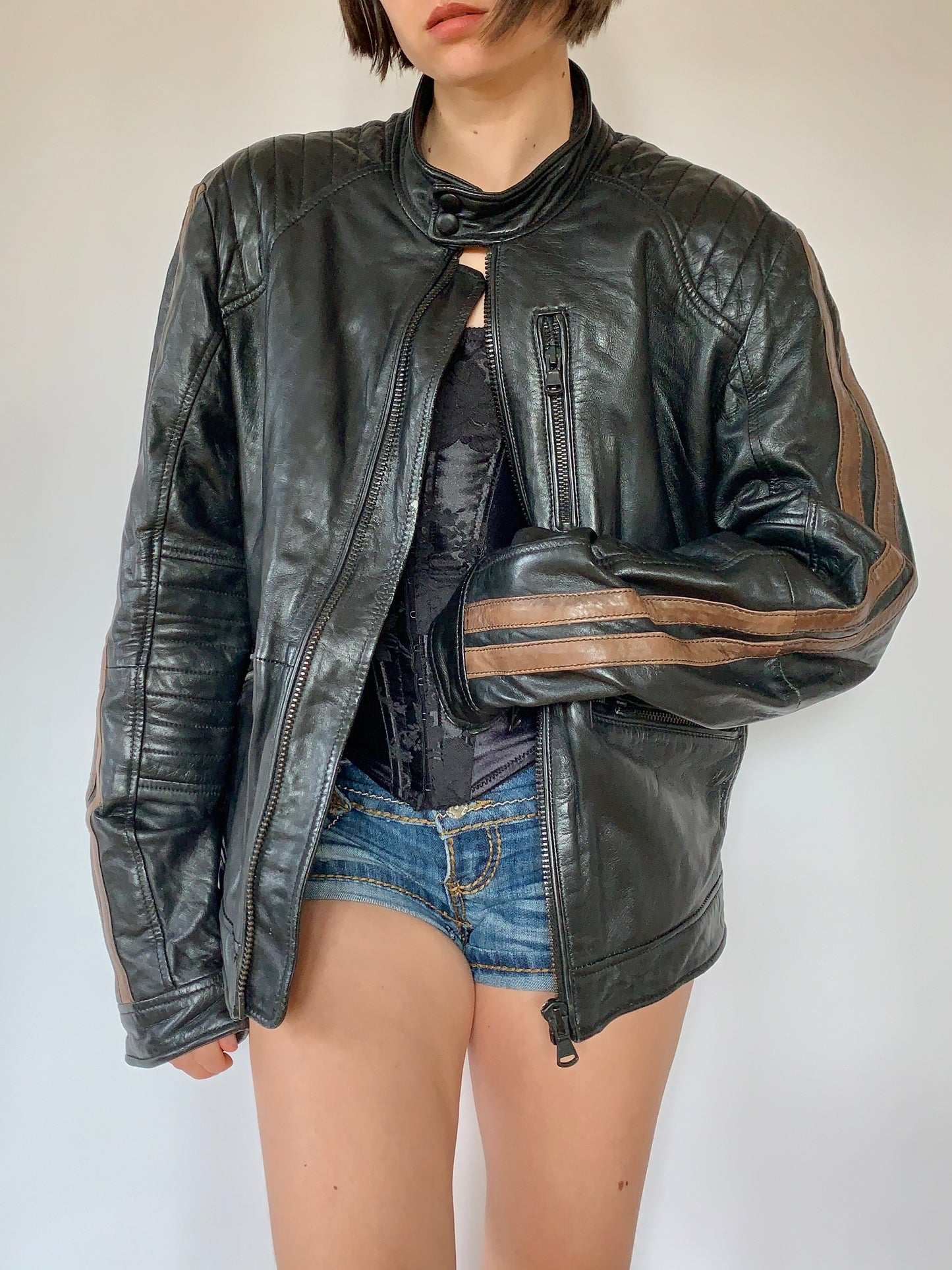Vintage Moto Jacket - Large