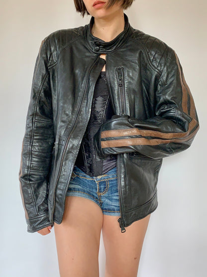 Vintage Moto Jacket - Large
