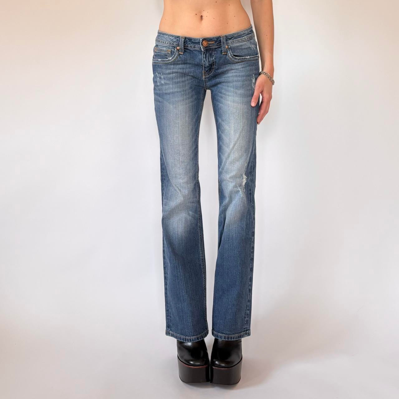 Y2K Low Rise Bootcut Jeans (XS/S)