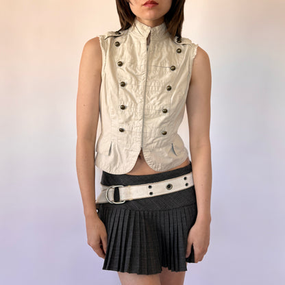 2000s Khaki Utility Top (S)